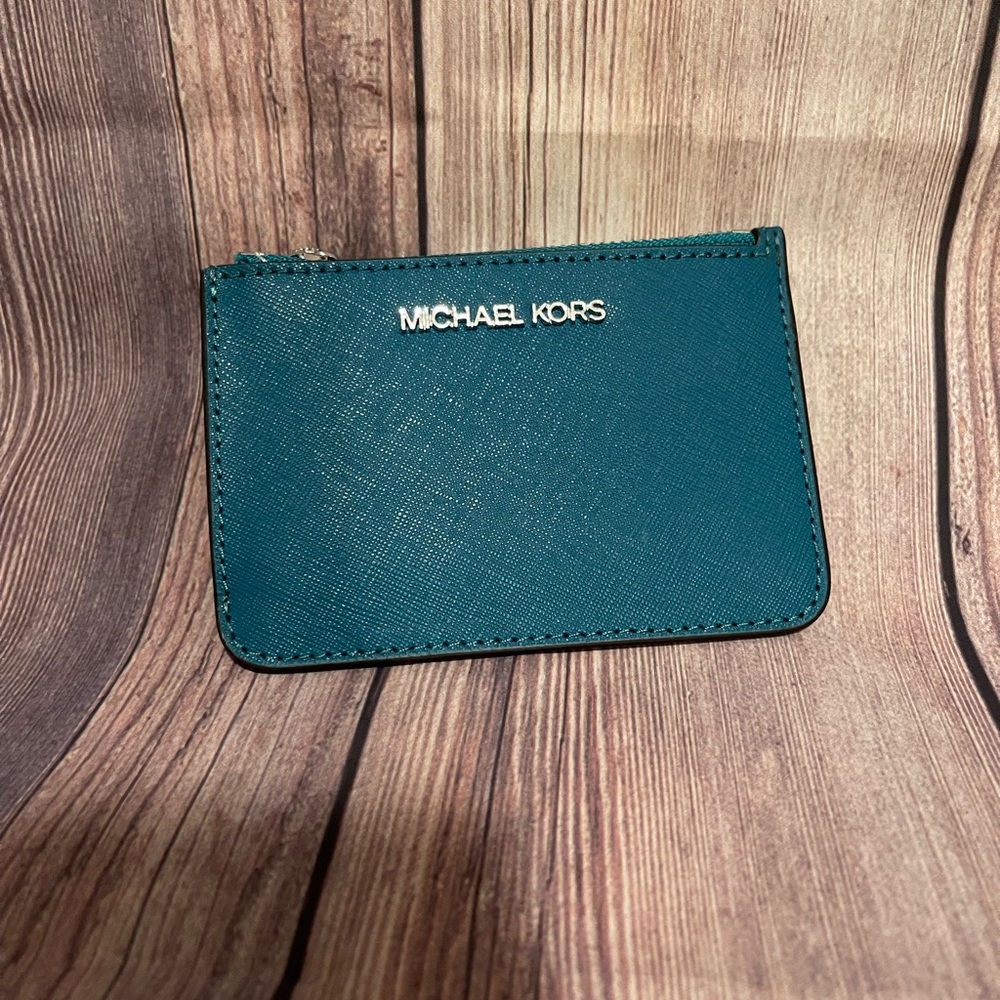 Michael Kors Card Holder Lagoon Blue